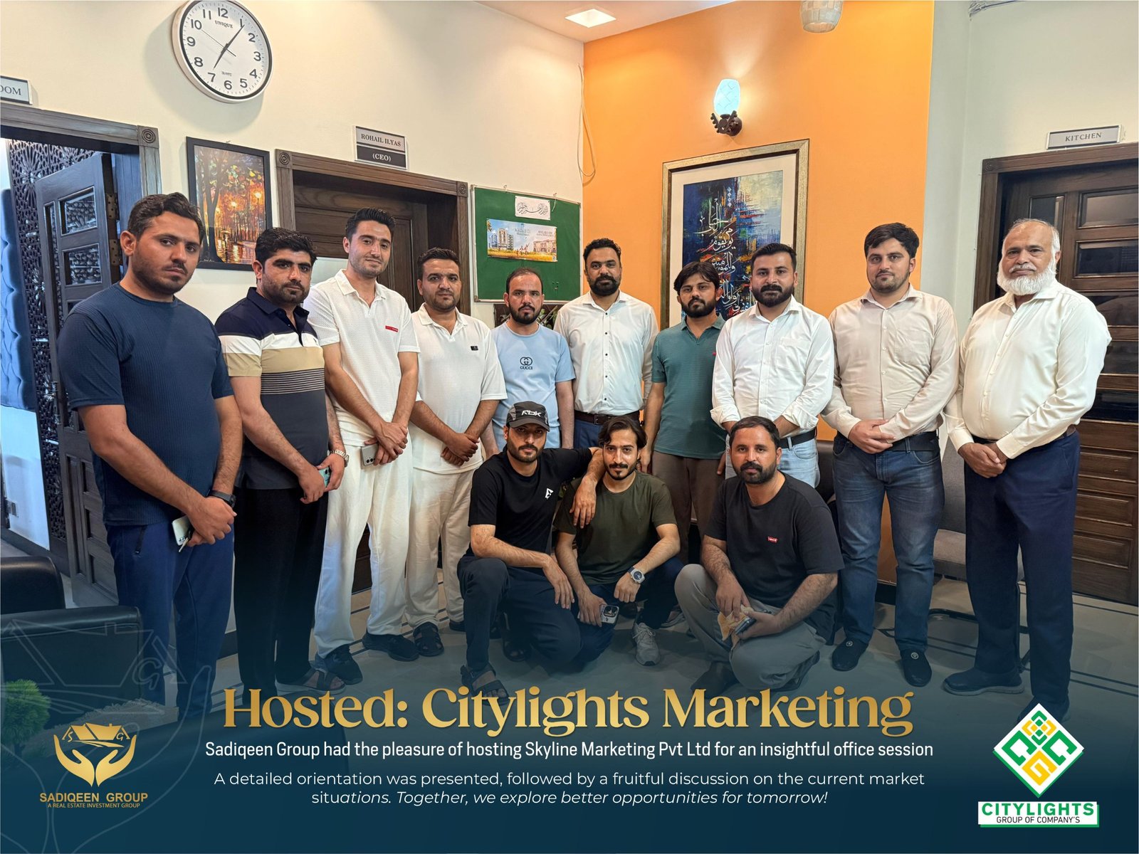 Team CityLights & Sadiqeen Group: Trust-Building Orientation & Project Showcase